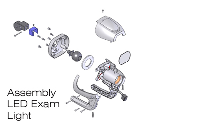 Assembly LED Exam Light