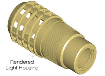 Rendered Light Housing